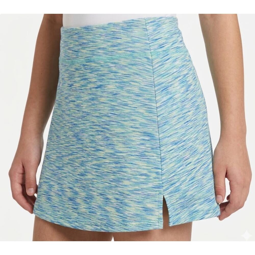 NWT DSG Girls Size M (10-12) Mid Rise Momentum Skort blue/green